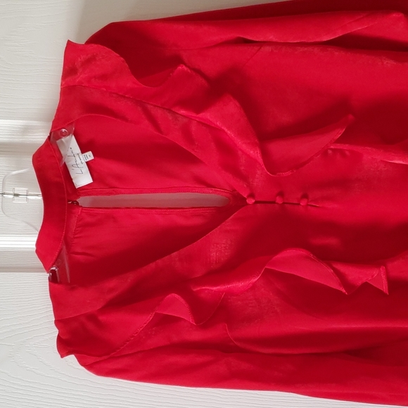 L'Academie Los Angeles red blouse from Revolve - Picture 3 of 4